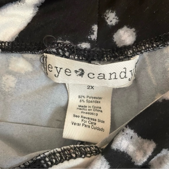 Eye Candy Tie Dye Striped Flared Elastic Waist Pants - Picture 2 of 7